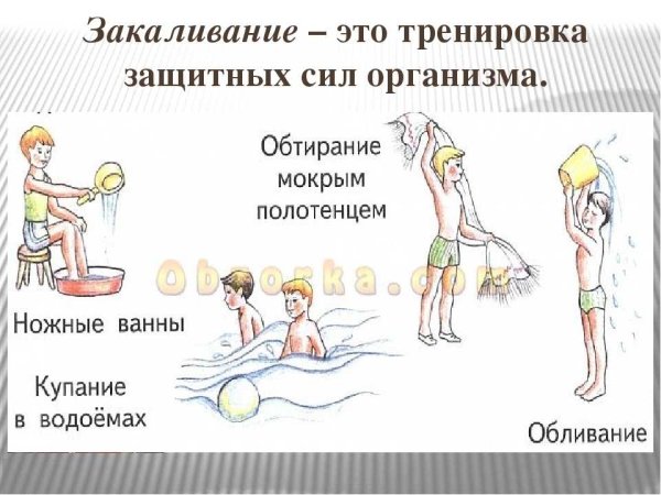 Виды закаливания