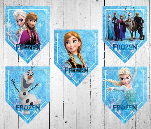 Эльза и Анна флажок