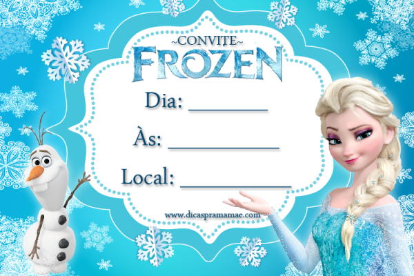 Пригласительные Холодное сердце