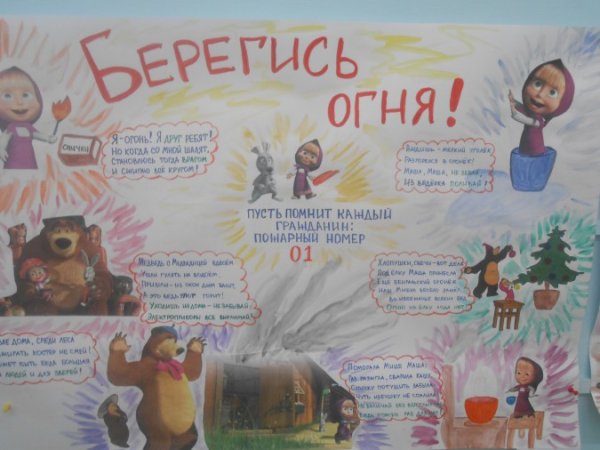 Плакаты на тему пожарная безопасность для детей