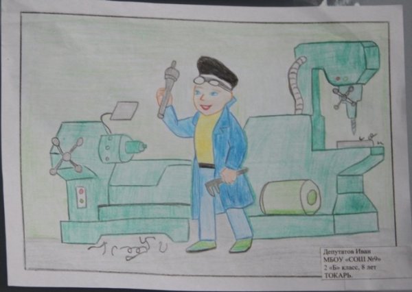 Детские рисунки на тему профессии