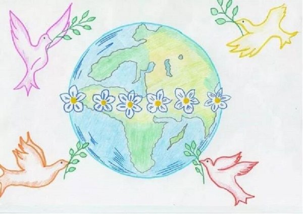 Плакат мы за мир