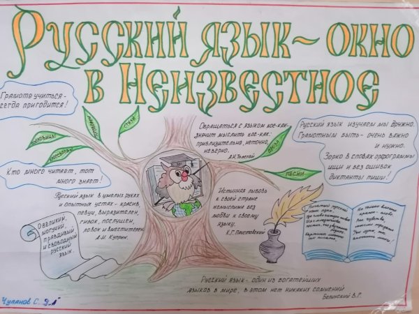 Рисунки на декаду русского языка