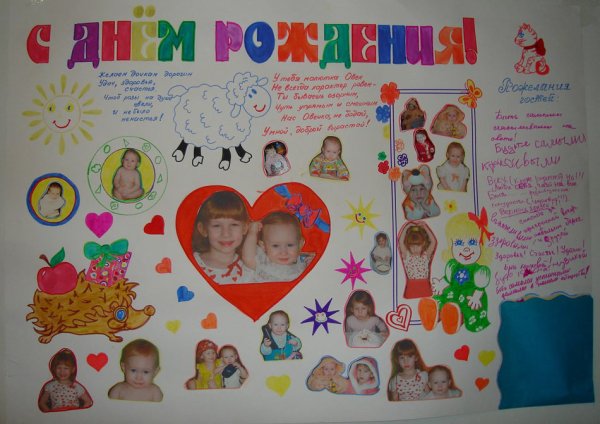 Газета на день рождения ребенка