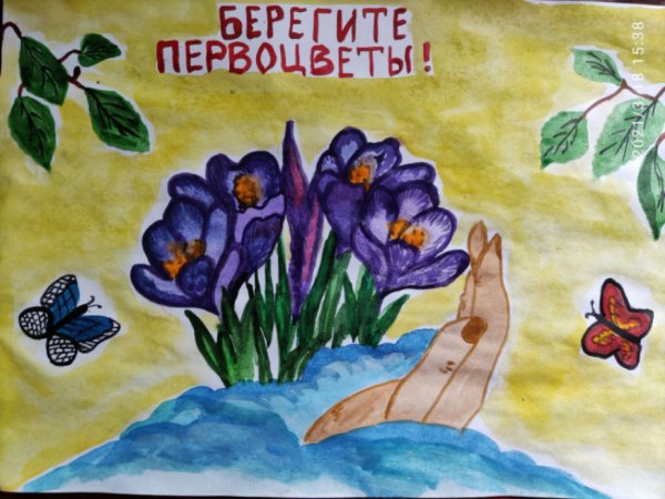 Лакат «берегите растения!».