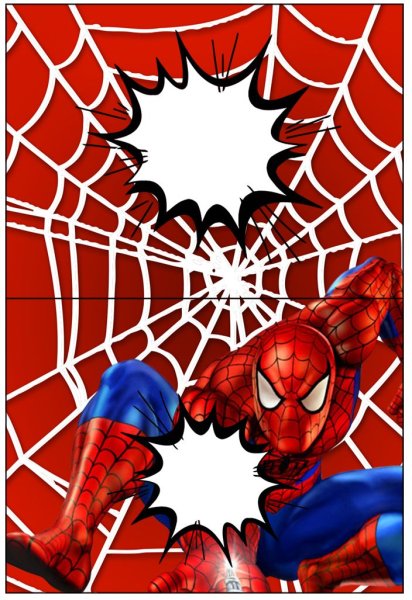 Рамка в стиле человек паук