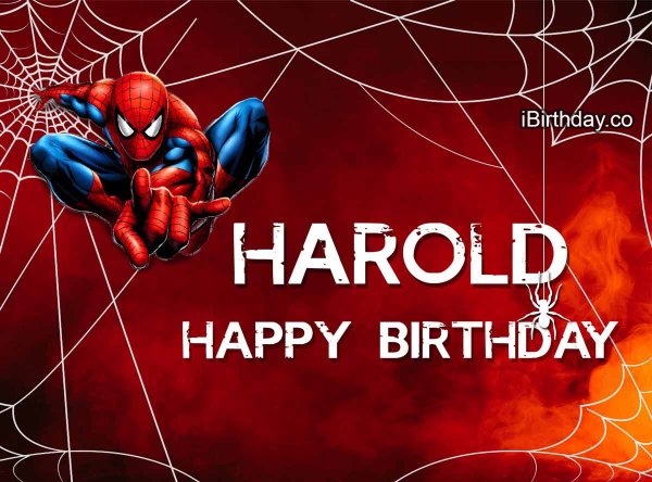 Happy Birthday в стиле человек паук