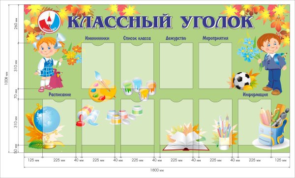 Стенд именинника в школе