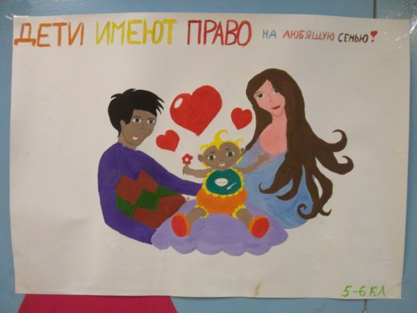 Плакат на тему права ребенка