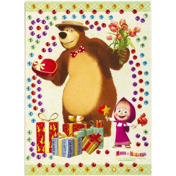 Аппликации для детей Маша и медведь