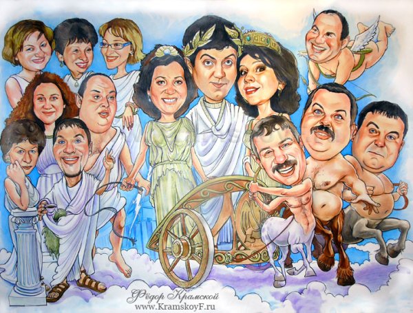 Федор Крамской шаржи