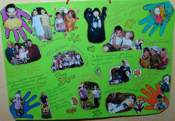 Стенгазета с фотографиями