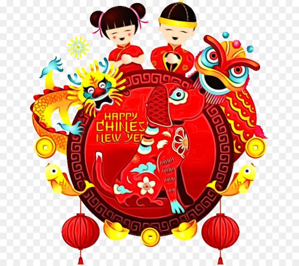 Плакат китайский новый год