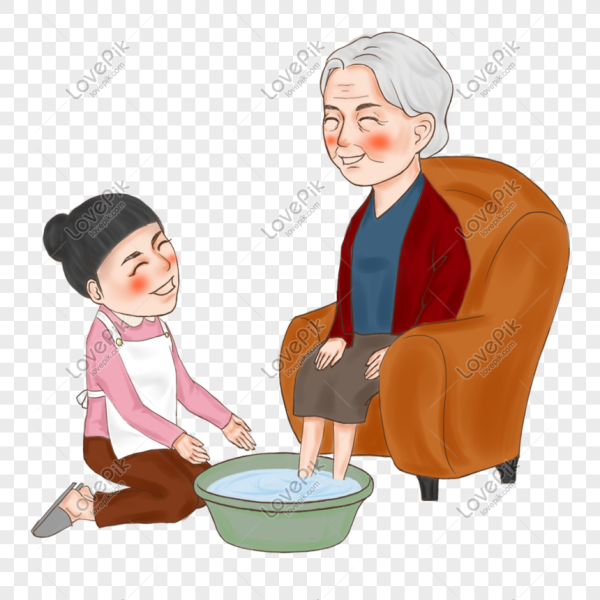 Уважение к пожилым иллюстрации