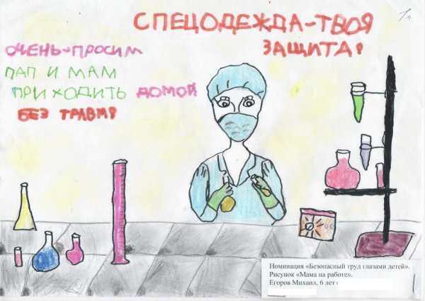 Охрана труда глазами детей рисунки