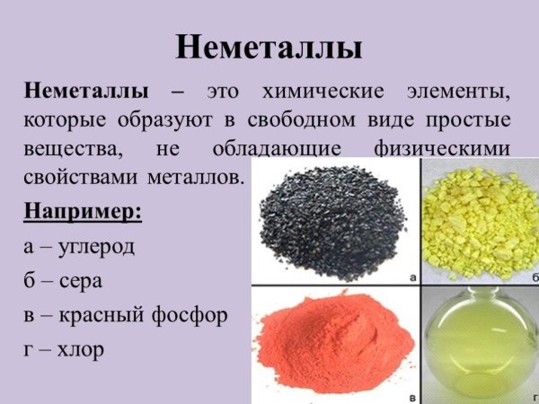 Неметаллы. Простые вещества - неметаллы