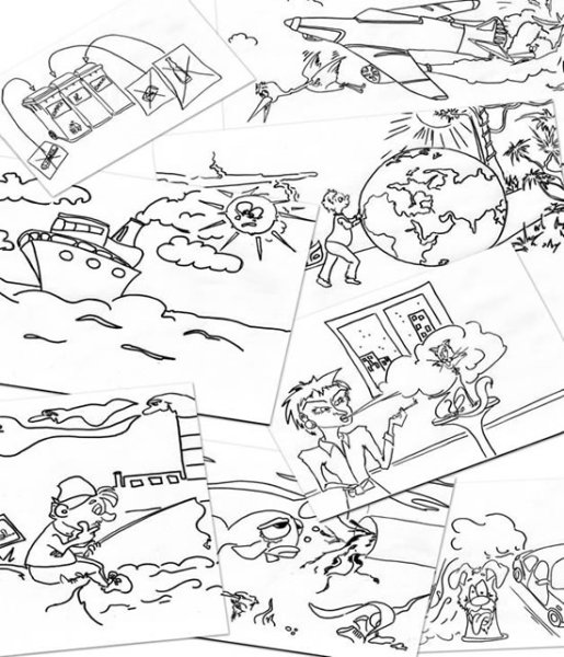 Экологический плат для раскрашивания