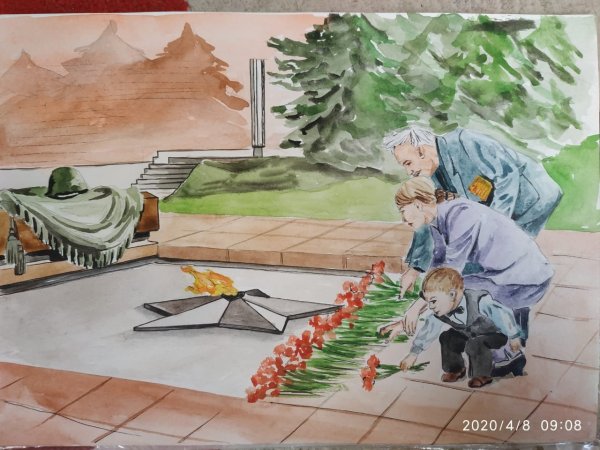 Сталинградская битва рисунок