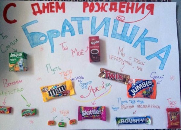 Подарок брату на день рождения своими руками