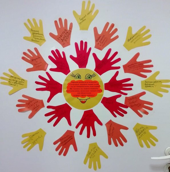 Ладошка с пожеланиями