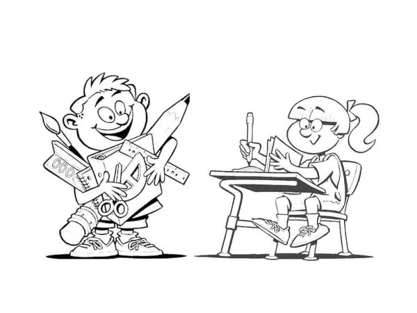 Рисунки на школьбь ную тему