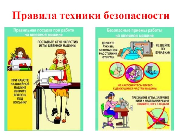Правила техники безопасности на технологии