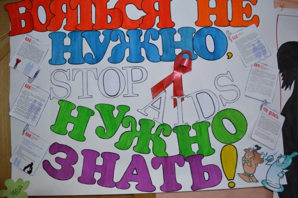 Плакат СПИДУ нет