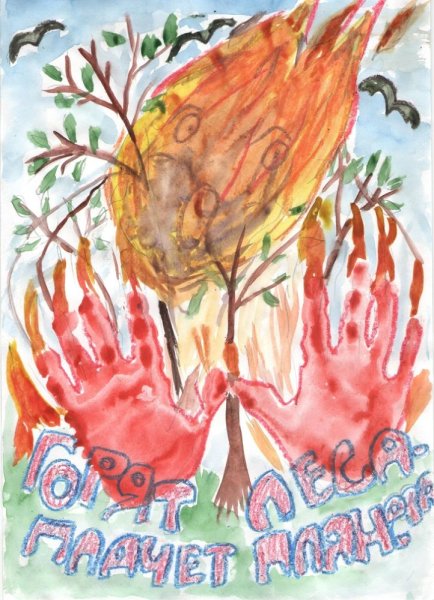 Плакат на тему пожар