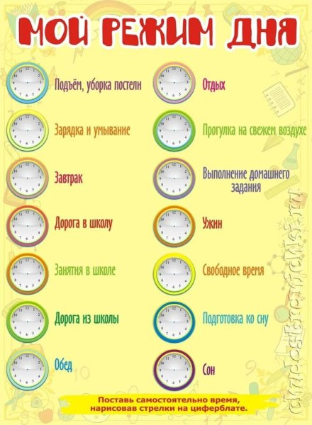 Распорядок дня