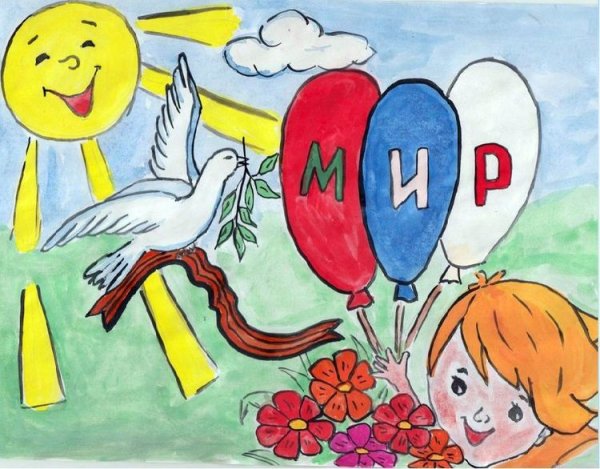 Детские рисунки к 1 мая