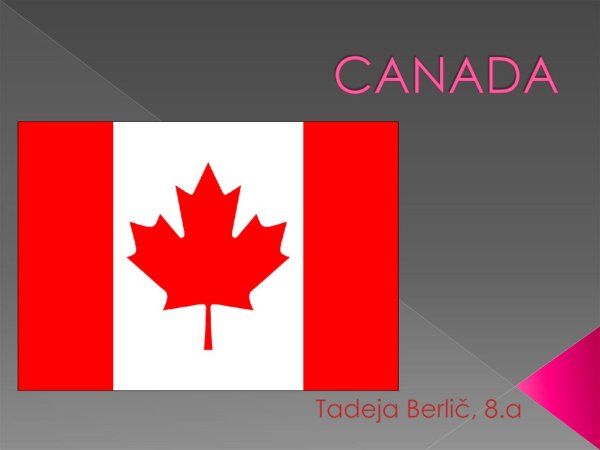 Презентация по Канаде на английском