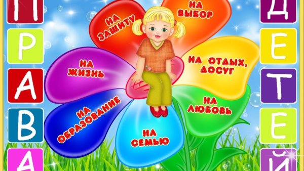 Стенд права ребенка