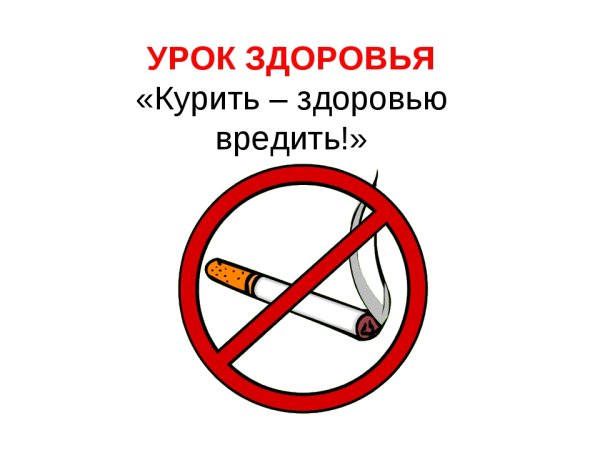 Плакат «вред курения»
