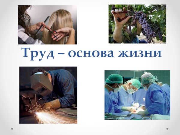 Труд основа жизни презентация