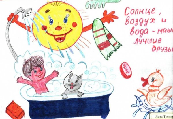 Рисунок на тему чистота залог здоровья