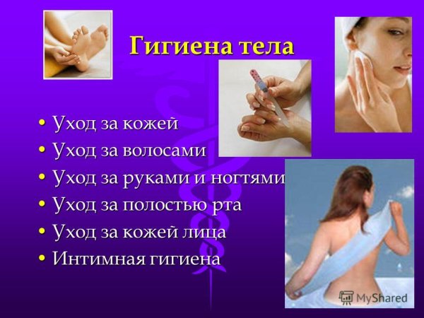Памятка гигиена тела