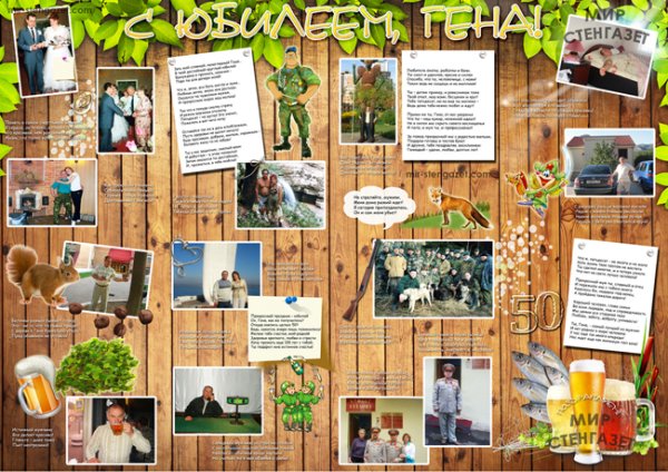 Плакат с фотографиями