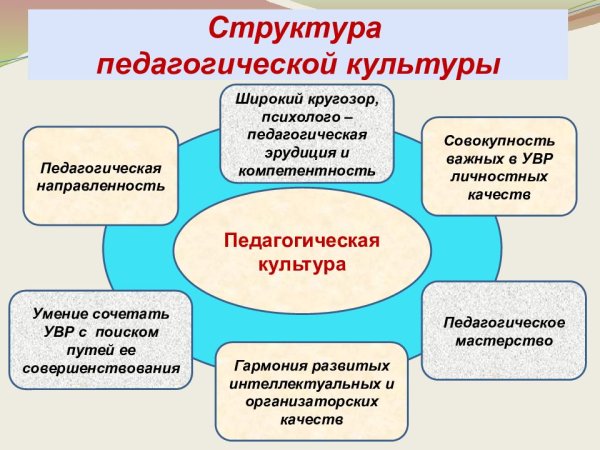 Структура педагогической культуры