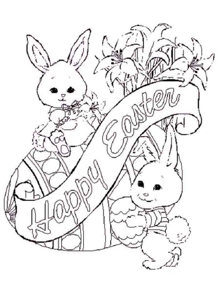 Немецкая Пасха раскраска