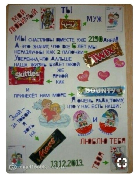 Плакат на день рождения мужу