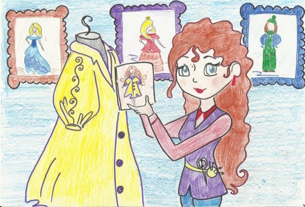 Дизайнер одежды рисунок профессии