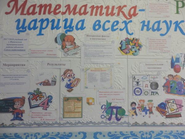 Плакат математика