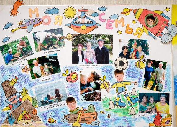 Плакат. Моя семья.