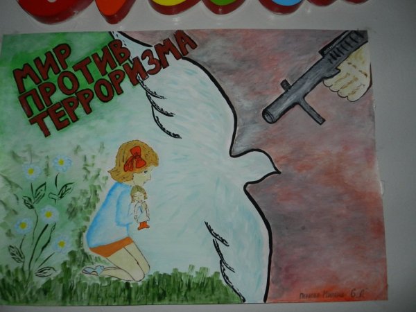 Рисунок на тему нет терроризму
