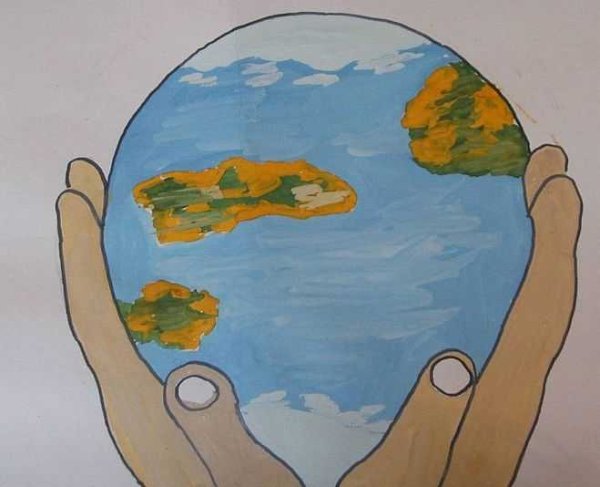 Плакат в защиту мира на земле