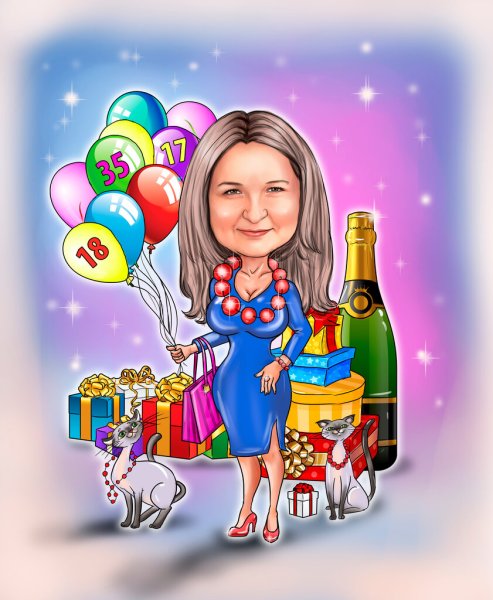 Шарж юбилей