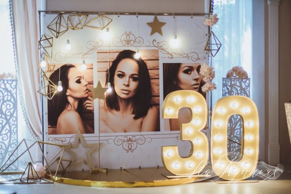 Фотозона на юбилей 30 лет девушке