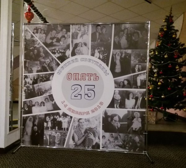 Украшение зала на юбилей