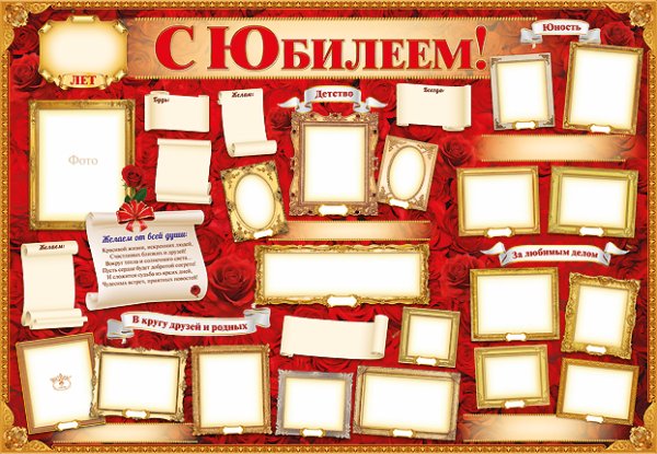 С днем рождения. Плакат