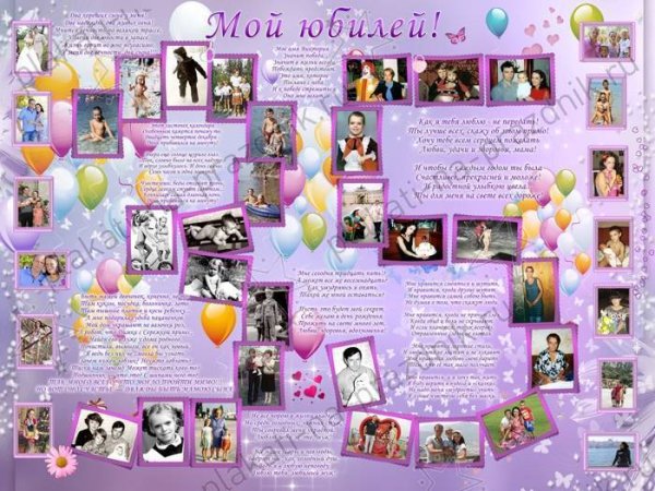 Плакат наидень рождения